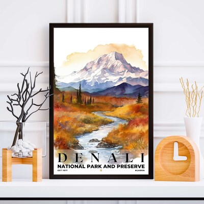 Denali National Park and Preserve Poster, Travel Art, Office Poster, Home Decor | S4 - image5